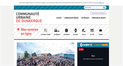 Desktop Screenshot of communaute-urbaine-dunkerque.fr