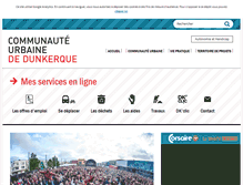 Tablet Screenshot of communaute-urbaine-dunkerque.fr